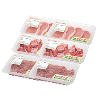 鼎腾食品 猪肉组合D套餐 1900g（大排370g*2+小排340g*2+肉丝240g*2）