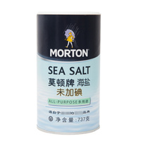 中盐 莫顿 未加碘海盐 737g 