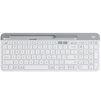 罗技（Logitech）K580 白色 轻薄多设备无线键盘 蓝牙键盘 办公键盘 笔记本键盘 超薄 全尺寸