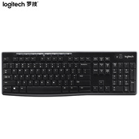 罗技（Logitech）K270 黑色 无线键盘 多媒体全尺寸 便捷舒适 机办公家用
