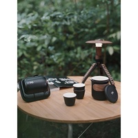 鸣盏 快客杯旅行陶瓷茶具便携式泡茶功夫茶杯户外茶壶 MZ-8004