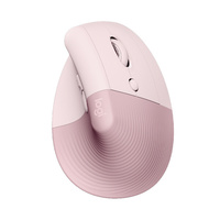 罗技（Logitech）lift 粉色 人体工学垂直鼠标 无线/蓝牙