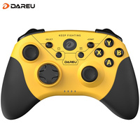达尔优（dareu）H101 热力黄 有线蓝牙双模游戏手柄 PC/steam/Xbox多平台通用