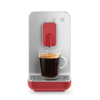 SMEG 斯麦格 意式咖啡机全自动家用研磨一体奶泡 BCC01红色【无蒸汽管】