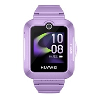 HUAWEI 华为儿童手表 5 仲夏紫 紫色硅胶表带 离线定位 畅连视频通话