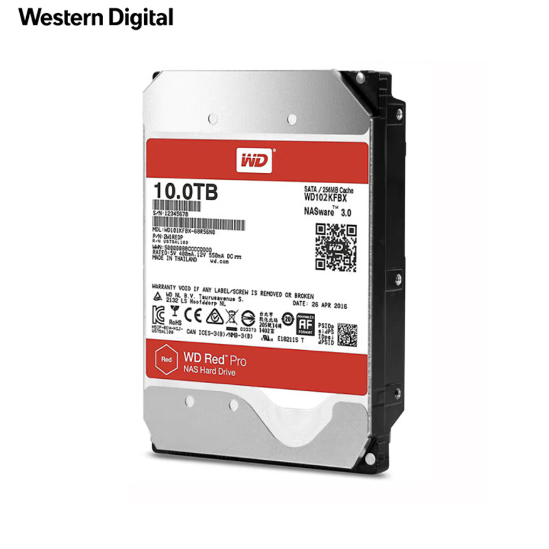 (WD) Pro 10TB SATA3 7200ת256M CMRֱʽ 3.5Ӣ洢NASеӲ (WD102KFBX)
