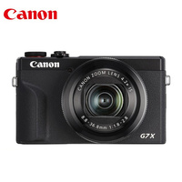 佳能 g7x3 vlog数码相机家用 照相机卡片机照像机 延时摄影相机 PowerShot G7 X Mark III 黑色