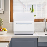 松下（Panasonic）洗碗机家用 台式易安装 软化水系统 高温 洗烘一体 独立烘干 NP-K8RAH1D（K8RAH1D)
