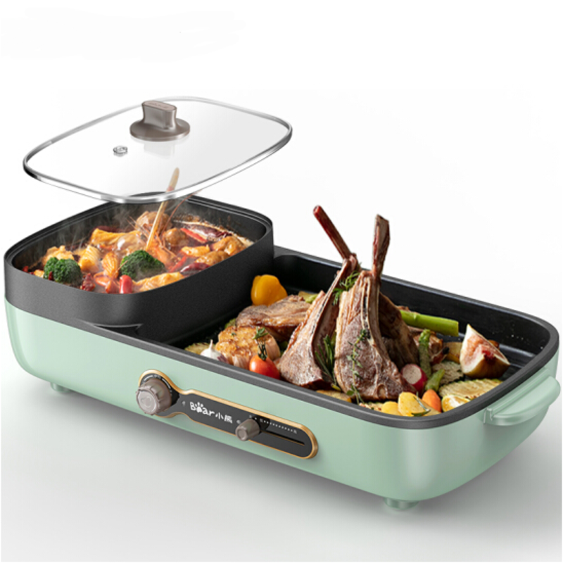 小熊火锅烧烤一体锅电烤盘家用多功能涮烤炉电烤炉旗舰店官方旗舰
